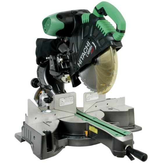 Hitachi Sliding Compound Miter Saw with Laser Marker, 1520 Watt, 12 Inch - C12RSH