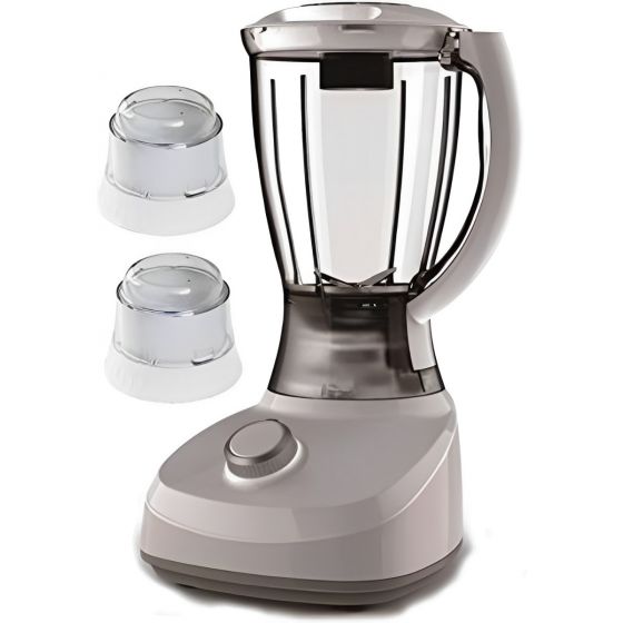 Jac Countertop Blender with Attachments, 1.5 Liters, 300 Watt, White - NGB-650