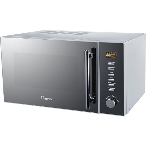 ميكرويف هوم PX1008 بشواية، 34 لتر، فضي - AU4052