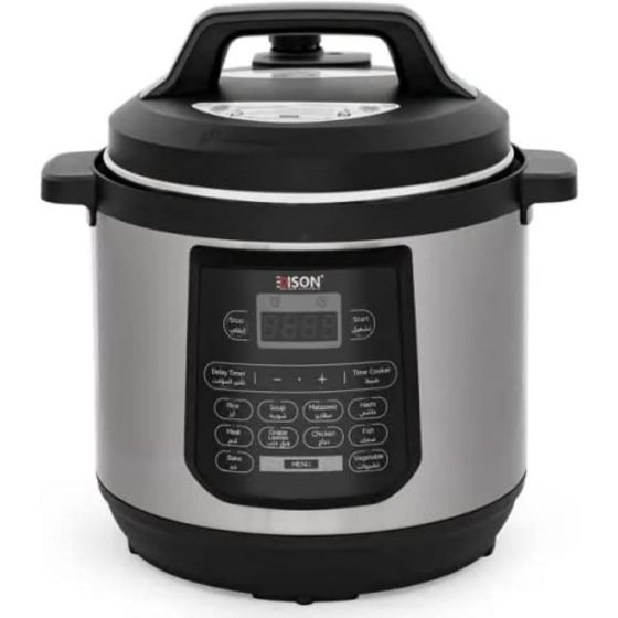 Edison Electric Pressure Cooker, 10 Liters, 1400 Watt, Multi Color - ‎GT1001-W