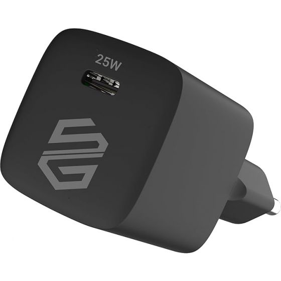 شاحن سمارت جيت، 25 وات، منفذ USB-C، اسود - SGCH-25CGaNB