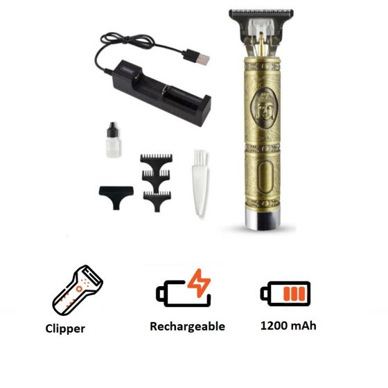 Rechargeable Hair Clipper, Gold- BZ-T99