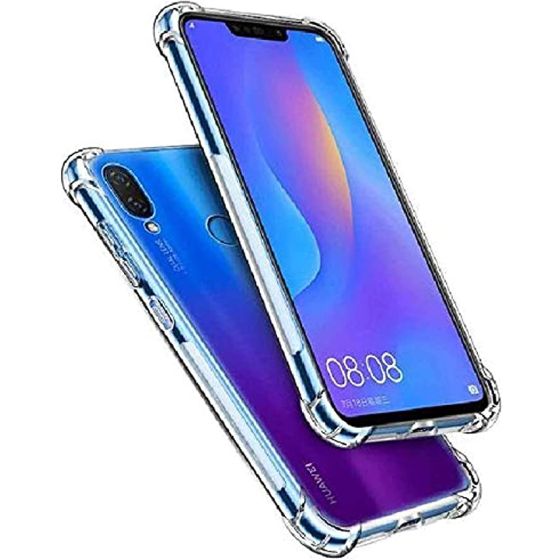 Huawei Nova 3i Anti-Burst KING KONG Armor Case Crystal clear With Transparent Hard Plastic Back Plate and Soft TPU Gel Bumper