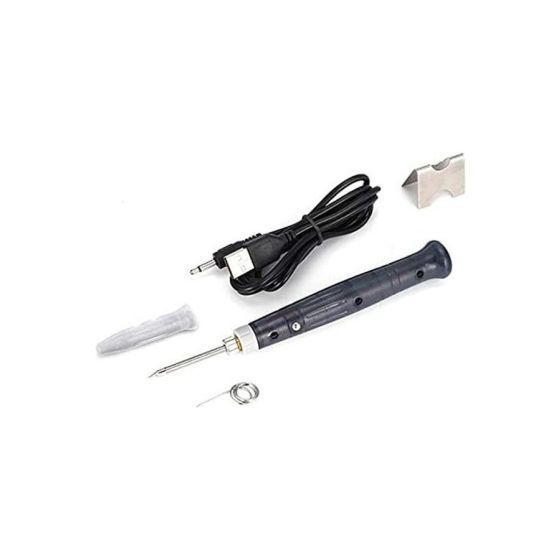Usb Soldering Iron Pen, 5 Watt, Black - WL8W.USB
