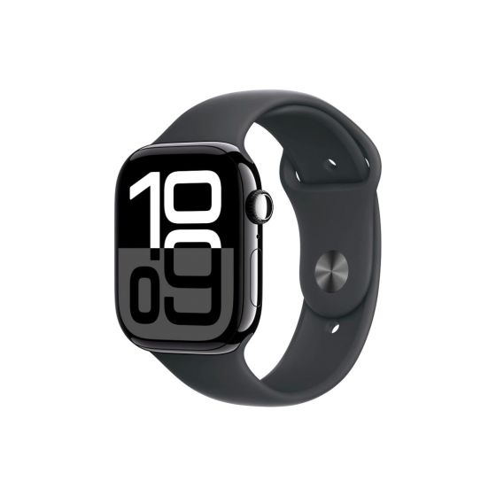 Apple Watch Series 10 46mm, Jet Black Case With Black Strap