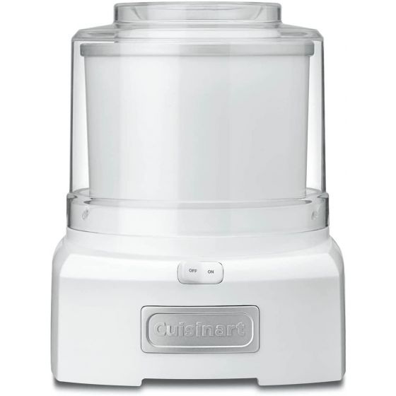 Cuisinart Ice Cream and Frozen Yogurt Maker, 1.5 Quart, 60 Watt, White- ICE-21P1