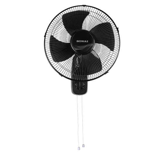 Sonai Wall Fan, 18 Inch, Black - Mar-1811