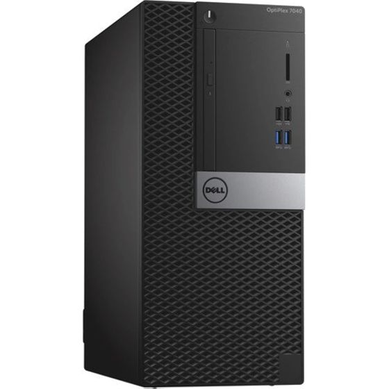 Dell Optiplex 7040 Mini Tower PC, Intel Core i5-6500, 500 GB HDD, 8 GB RAM, Intel HD Graphics, DOS - Black
