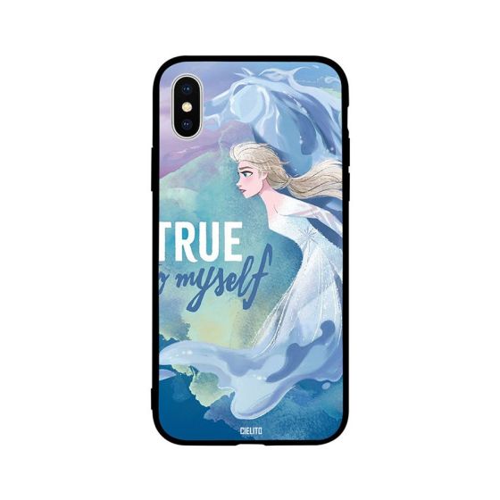 جراب ظهر بطبعة عبارة True to Myself لابل ايفون XS