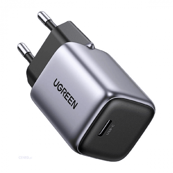 شاحن يوجرين نيكسود، 30 وات، منفذ USB فئة C، اسود - CD319