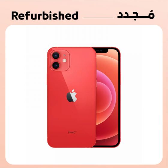 ابل ايفون 12 مجدد، 128 جيجا، رام 4 جيجا، شبكة 5G، بشريحة واحدة، احمر، فئة ذهبية، ضمان 12 شهر من التاجر
