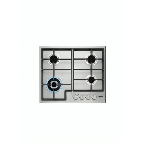 Zanussi Gas Built-in Hob, 60CM, 4 Burners, Stainless Steel - ZGH66424XS