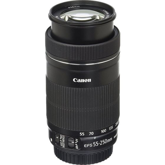Canon EF-S Lens, 55-250mm, f-4-5.6 for SLR Camera