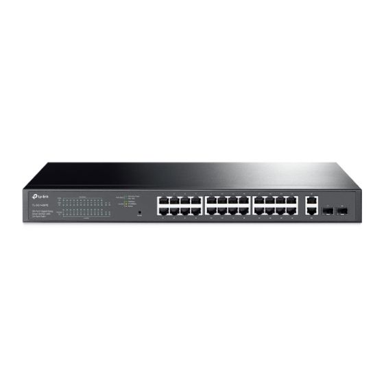Tp-Link Gigabit Wireless Easy Smart Switch, 28 Ports, Black - TL-SG1428PE