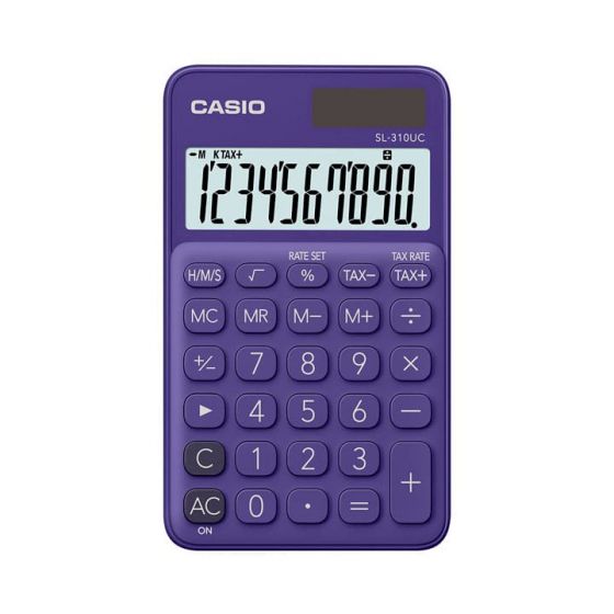 آلة حاسبة محمولة كاسيو، ارجواني - SL-310UC-PL