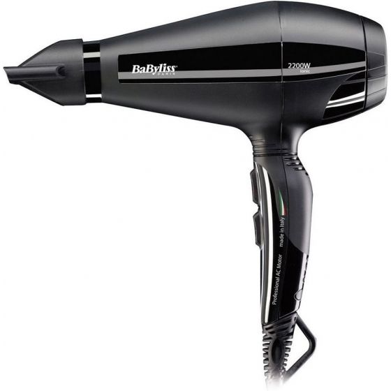 Babyliss Pro Silence Hair Dryer, 2200 Watt, Black- 6611E