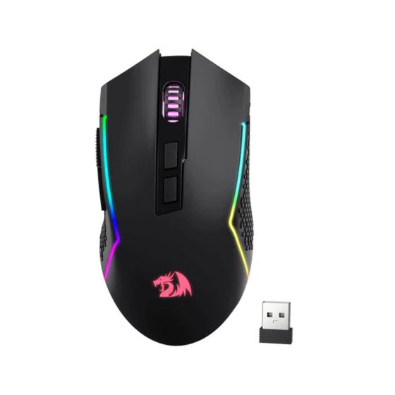 Redragon Optical Wireless Gaming Mouse, RGB, 8000 DPI, Black- M693