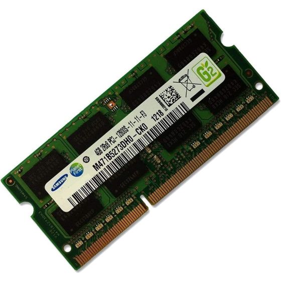 Samsung PC3-12800 1600 MHz SODIMM DDR3 RAM, 4GB - M471B5273DH0-CK0