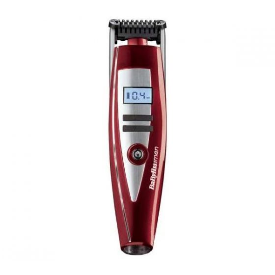 BaByliss 3-Day Cordless Washable Trimmer For Men, Red - E870 XE