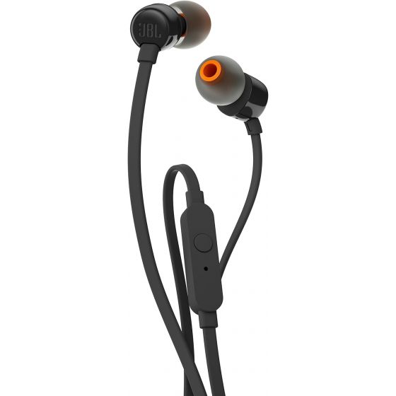 JBL Tune 110 Wired Earphones with Microphone - Black