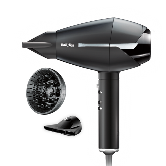 Babyliss Pro Compact Hair Dryer, 2400 Watt, Black - 6730E
