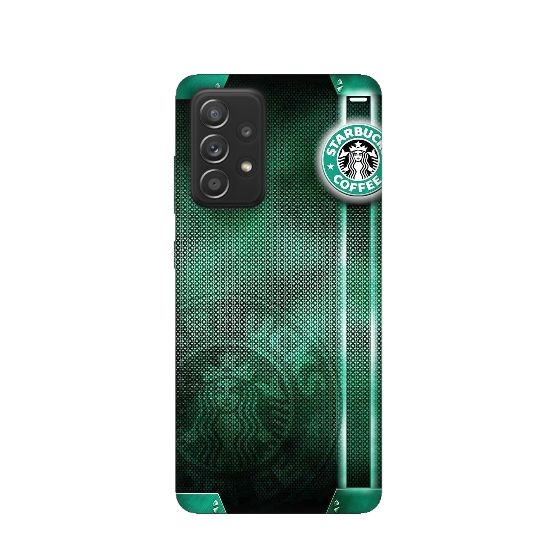 Green Coffee Silicone Printed Back Cover for Samsung Galaxy A13 4G