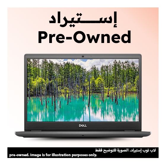 Dell Latitude 3410 Laptop, Intel Core I5-10310U, 256GB SSD, 8GB RAM, 14 Inch, FHD, Intel UHD Graphics, Ubuntu - Black (Pre-owned), Grade A, 6 Months Warranty