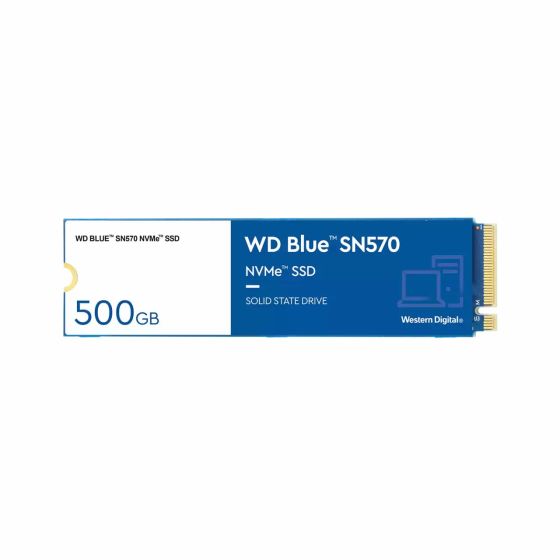 هارد SSD داخلي ويسترن ديجيتال دبليو دي بلو SN570، سعة 500 جيجا، واجهة M.2، ازرق - WDS500G3B0C