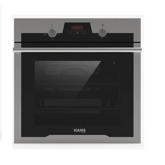 Hans Built-in Gas Oven, with Grill, 60 Cm, 73 Liters, Black and Silver - OGO202 U.S