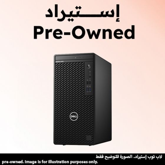 كمبيوتر مكتبي ديل اوبتي بلكس 3080، انتل كور i5-10500، هارد 1 تيرا HDD، رام 4 جيجا، كارت شاشة انتل UHD جرافيكس 630، فري دوس - اسود (استيراد)، فئة A، ضمان 6 شهور