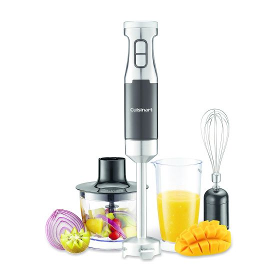 Cuisinart Hand Blender with Attachments, 600 Watt, Silver - CSB-136HK