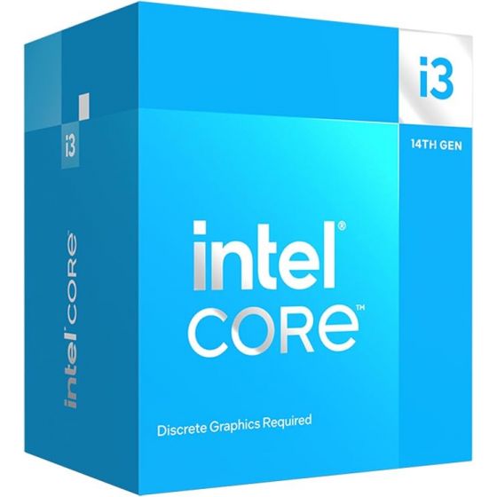 معالج كمبيوتر مكتبي انتل كور i3 14100F مع مروحة تبريد انتل لامينار RM1، بـ 4 نواة ، ذاكرة مؤقتة سعة 12 ميجا، سرعة تصل إلى 4.7 جيجا هرتز - مقبس FC-LGA16A