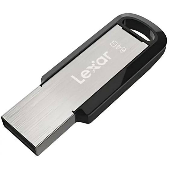 Lexar JumpDrive M400 USB 3.0 Flash Drive, 64GB - Black and Silver