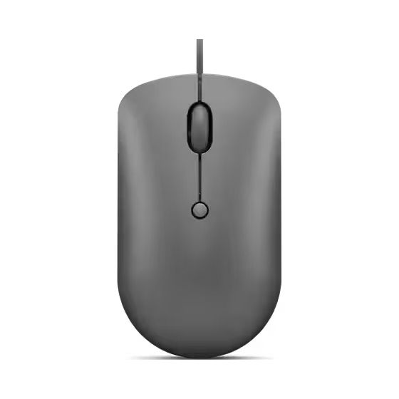 ماوس سلكي USB-C لينوفو، رمادي - 540