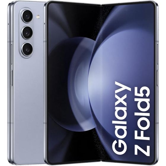سامسونج جالكسي Z فولد 5 بشريحتين، 256 جيجا، رام 12 جيجا، شبكة 5G - ازرق