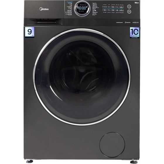 Midea Front Load Inverter Washing Machine, 9KG, Titanium Grey - MF200W90B-TTC