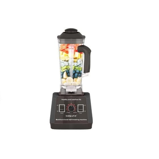 Sokany Countertop Blender, 5000 Watt, 2.5 Liters, Black - SK-666