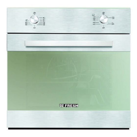 فرن غاز بلت ان فريش، 60 سم، 56 لتر، فضي - HOFR60CMS