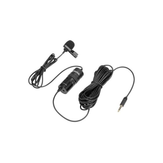 BOYA BY-M1 Pro Universal Lavalier Microphone, Black - CO-LM-54549