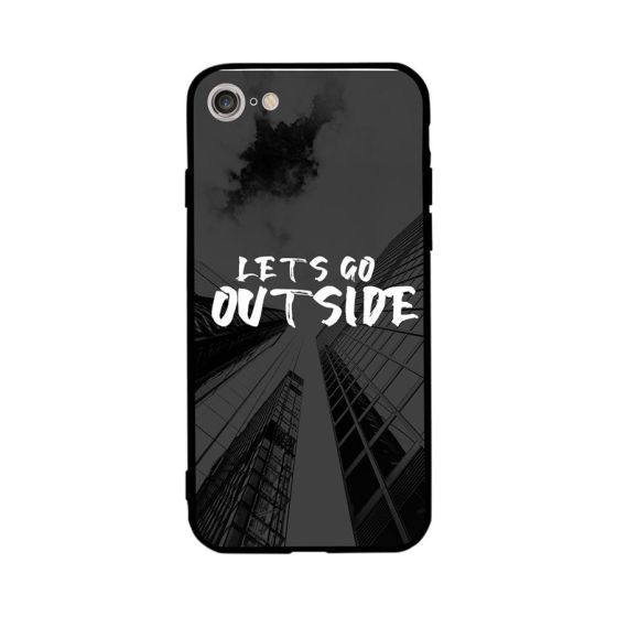 Lets Go Outside Printed Back Cover for Apple iPhone 8