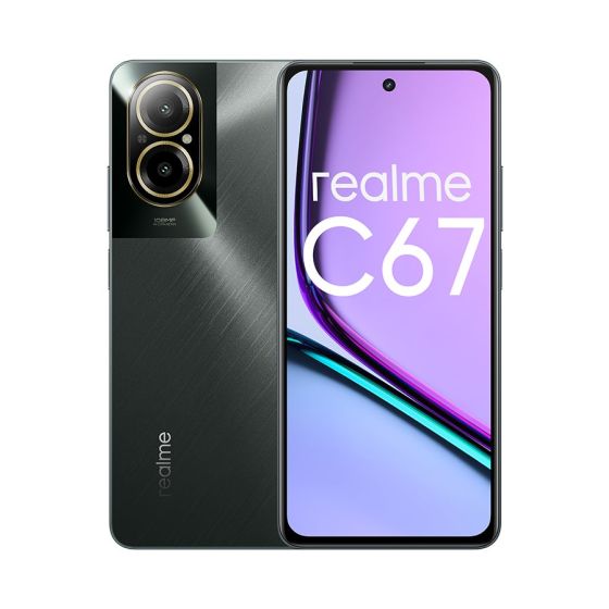 ريلمي C67، سعة 256 جيجا، رام 8 جيجا، بشريحتين، شبكة 4G LTE - اسود