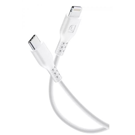 كابل USB-C الى لايتنينج سيلولارلاين، 1.2 متر - ابيض