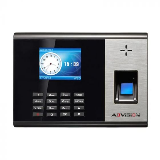 جهاز بصمة حضور وانصراف ادفيجن، اسود وفضي -  AD-601T-B-W