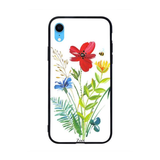 Flower Bee Printed Back Cover for Apple iPhone XR