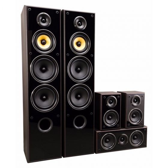 Taga Harmony and Denon Home Theater, Black - TAV-606 AVR X-550