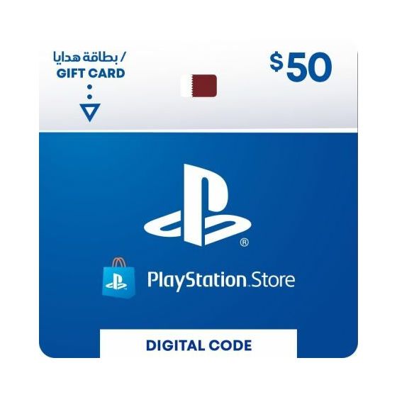 PlayStation PSN Card, 50 USD - Qatar Store (Physical Card)