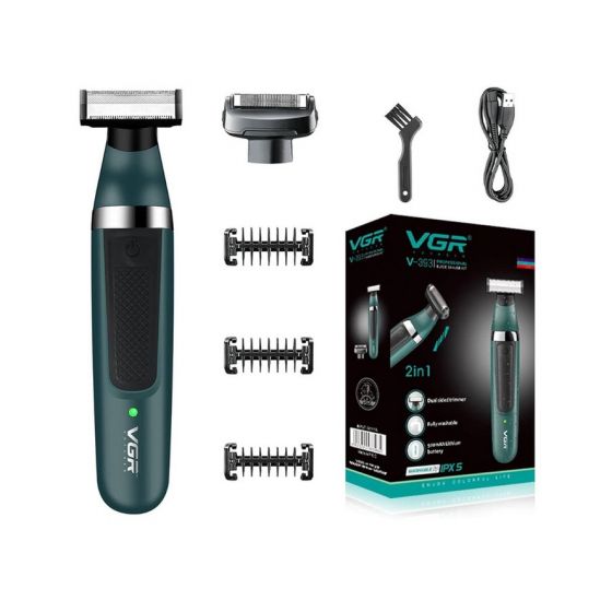 VGR Hair Shaver, Dry, Green - V-393