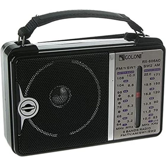 Golon Electrical Classic Radio, Black - RX-606AC