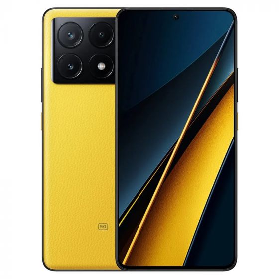 شاومي بوكو X6 برو، 512 جيجا، رام 12 جيجا، شبكة 5G، بشريحتين اتصال - اصفر