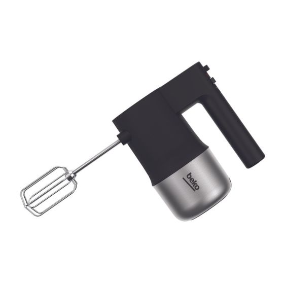 Beko Sirius Hand Mixer with Attachments, 500W, Black - HMM 81504 BX